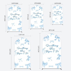 Lofaris Out of Blue Before I Do Wedding Arch Backdrop