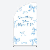 Lofaris Out of Blue Before I Do Wedding Half Moon Arch Backdrop