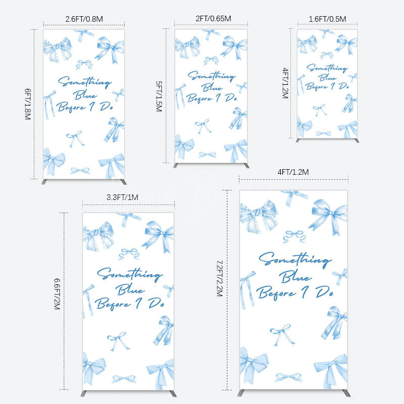 Lofaris Out of Blue Before I Do Wedding Rectangle Backdrop