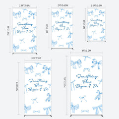 Lofaris Out of Blue Before I Do Wedding Rectangle Backdrop