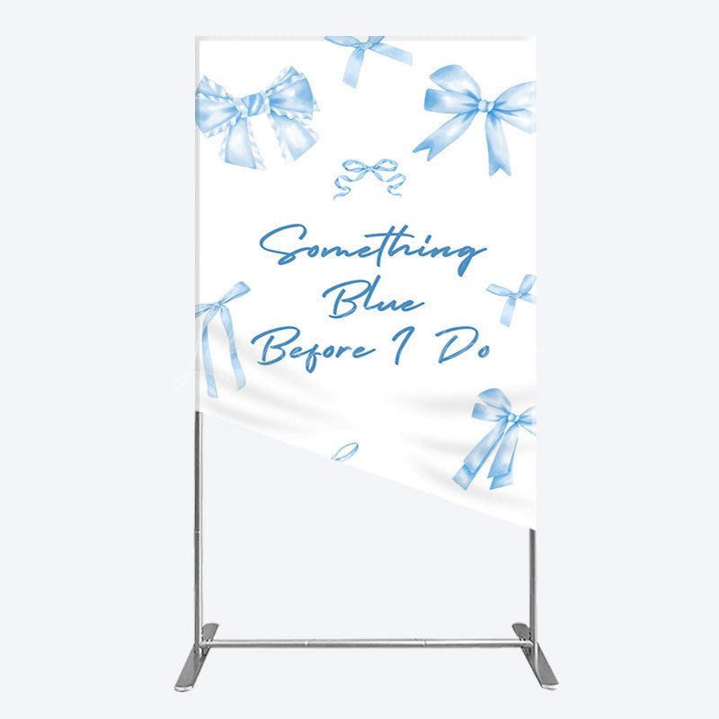 Lofaris Out of Blue Before I Do Wedding Rectangle Backdrop