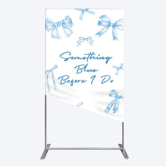 Lofaris Out of Blue Before I Do Wedding Rectangle Backdrop