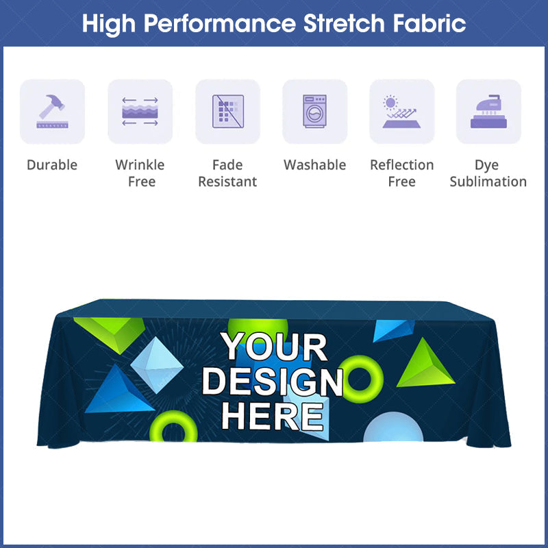 Lofaris Outdoor Commercial Custom Printing Logo Tablecloth