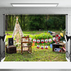 Lofaris Outdoor Fresh Decor Birthday Cake Smash Backdrop