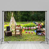 Lofaris Outdoor Fresh Decor Birthday Cake Smash Backdrop