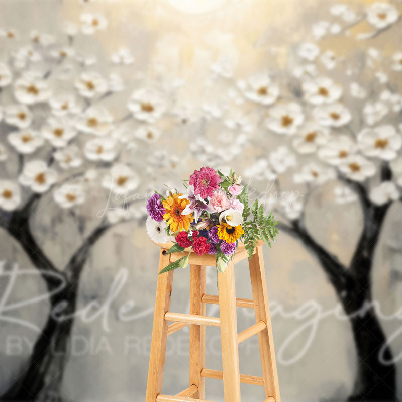 Lofaris Painted Spring Blossoms Tree Fine Art Photo Backdrop