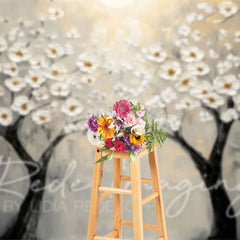 Lofaris Painted Spring Blossoms Tree Fine Art Photo Backdrop