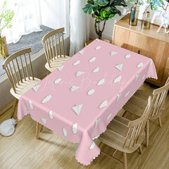 Lofaris Paper Airplanes Pink Sky Baby Shower Tablecloth