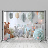 Lofaris Paper Ball Warm Room Doll Cake Smash Photo Backdrop