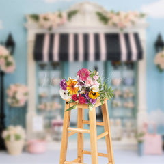 Lofaris Paris Street View French Dessert Shop Photo Backdrop