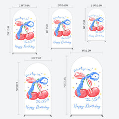 Lofaris Party In The Usa Apple Bow Birthday Arch Backdrop