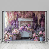 Lofaris Pastel Violet Floral Sweet Spring Wedding Backdrop