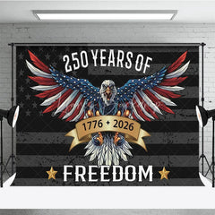 Lofaris Patriotic Eagle with American Flag Holiday Backdrop 250 Years of Freedom Celebration Party Decor