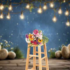 Lofaris Peaceful Easter Night Starry Sky Holiday Backdrop