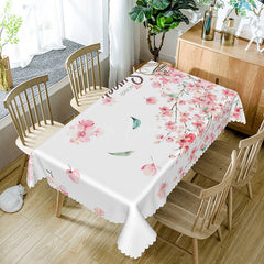 Lofaris Peach Blossom Spring Theme Rectangle Tablecloth