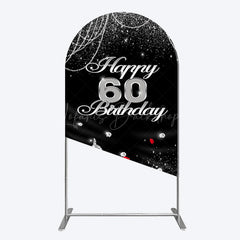 Lofaris Pearl Rose Heels Glitter 60th Birthday Arch Backdrop