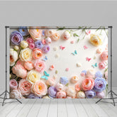 Lofaris Peony Rose Floral Wall Spring Photography Backdrop