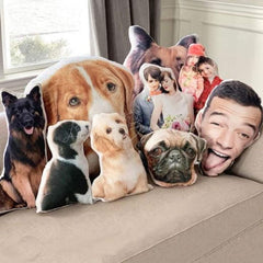 Lofaris Personalized 3D Throw Face Pillow for Kid Pets Gifts