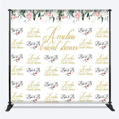 Lofaris Personalized Bridal Shower Step And Repeat Banner