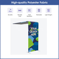 Lofaris Personalized L-shaped Tube Arch Fabric Display Backdrop