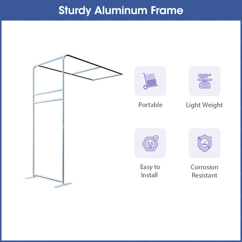 Lofaris Personalized L-shaped Tube Arch Fabric Display Backdrop