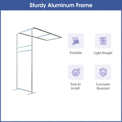 Lofaris Personalized L-shaped Tube Arch Fabric Display Backdrop