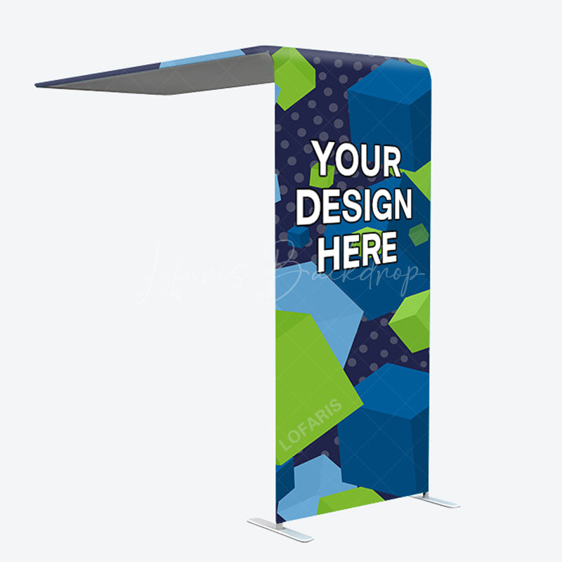 Lofaris Personalized L-shaped Tube Arch Fabric Display Backdrop