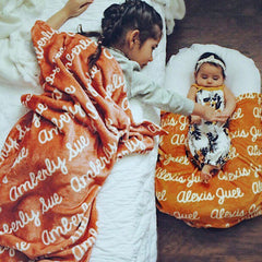 Lofaris Personalized Name Fleece Blanket Custom Gift For Kids