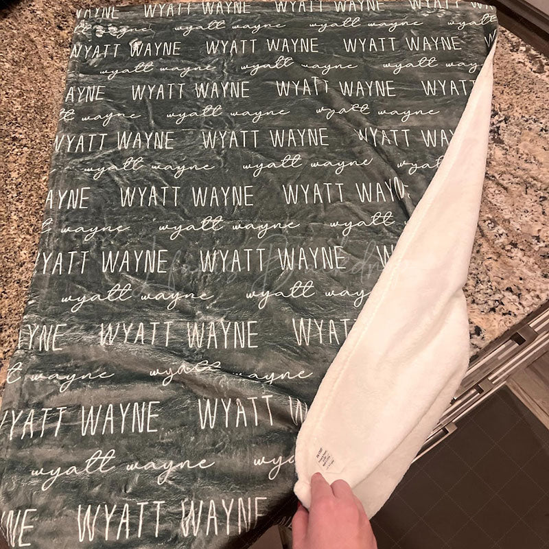 Lofaris Personalized Newborn Baby Swaddle Name Blanket