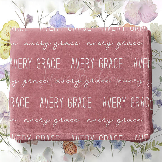 Lofaris Personalized Newborn Baby Swaddle Name Blanket