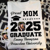 Lofaris Personalized Photo Graduation Proud Mom Tshirts