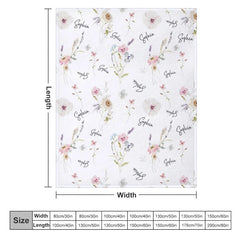 Lofaris Personalized Santa Claus Christmas Blanket with Custom Name Cute Father Fun Red Holiday Xmas Gift