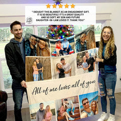 Lofaris Personalized Sherpa Collage Blanket With Photos