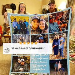 Lofaris Personalized Sherpa Collage Blanket With Photos