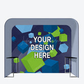 Lofaris Personalized Square Arch Fabric Display Trade Backdrop