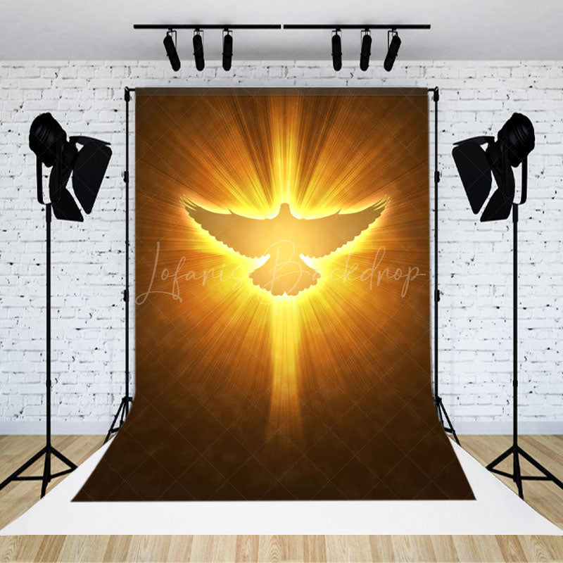 Lofaris Pigeon In Light Heaven Scene Photography Backdrop