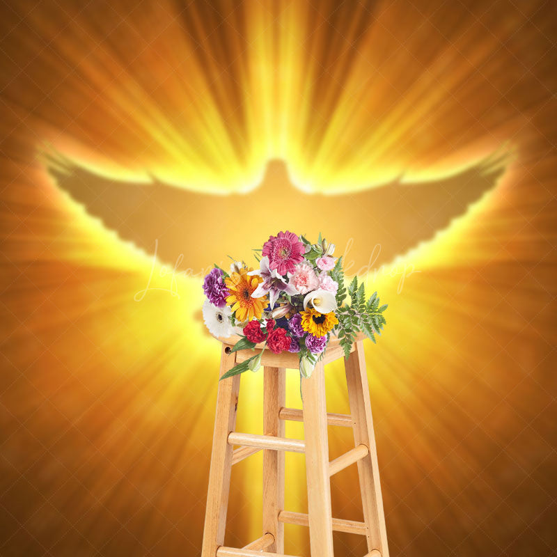 Lofaris Pigeon In Light Heaven Scene Photography Backdrop