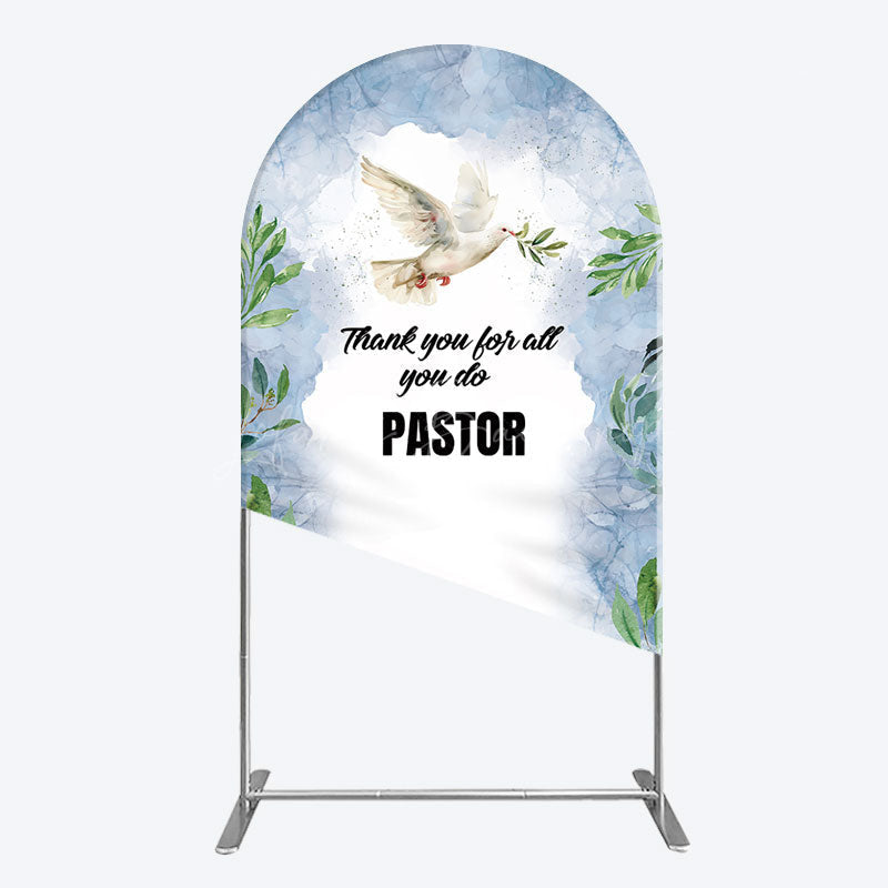 Lofaris Pigeon Thank You Pastor Appreciation Arch Backdrop