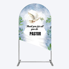 Lofaris Pigeon Thank You Pastor Appreciation Arch Backdrop