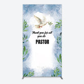 Lofaris Pigeon Thank You Pastor Appreciation Rectangle Backdrop