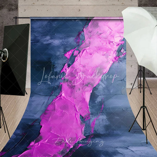 Lofaris Pink and Blue Abstract Textured Sweep Backdrop Modern Artistic Photography Studio Prop for Portraits