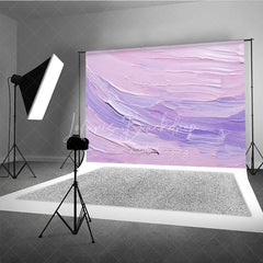 Lofaris Pink and Purple Abstract Textured Paint Strokes Photography Backdrop Soft Pastel Artistic Design