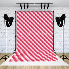 Lofaris Pink and Red Heart Pattern Backdrop Love Theme Valentine Day Photography Background