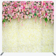 Lofaris Pink and White Rose Flower Wall Double Sided Backdrop Wedding Baby Shower Bridal Party Photo Booth Decor