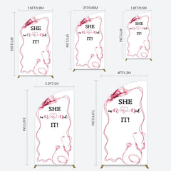 Lofaris Pink Bachelor Cap Earned It Nurse Grad Half Moon Arch Backdrop