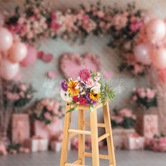 Lofaris Pink Balloon Arch Floral Gift Valentines Day Backdrop