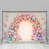 Lofaris Pink Balloon Garland Arch Wall Cake Smash Backdrop
