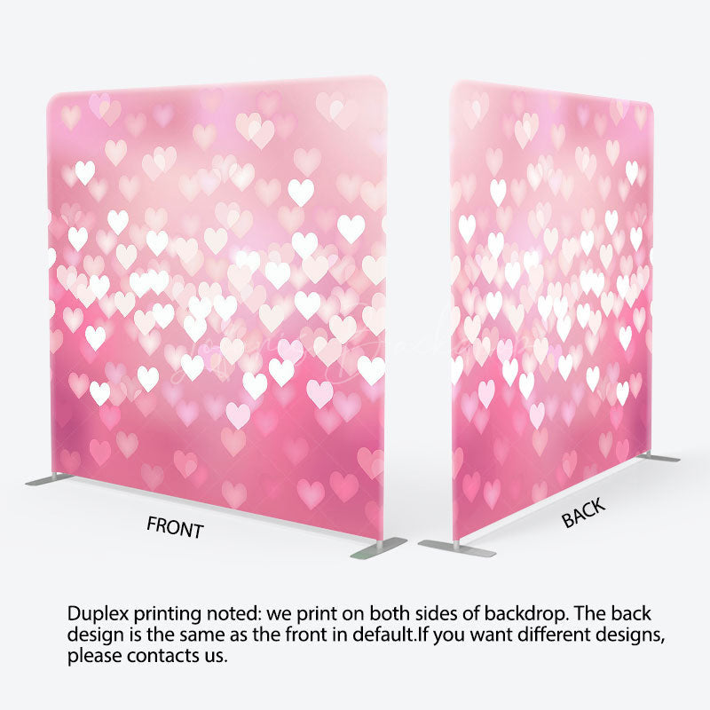 Lofaris Pink Bokeh Love Rain Wedding Pillow Case Backdrop