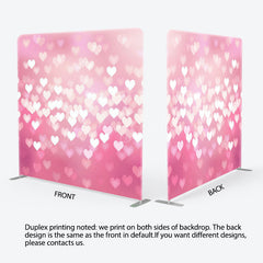 Lofaris Pink Bokeh Love Rain Wedding Pillow Case Backdrop