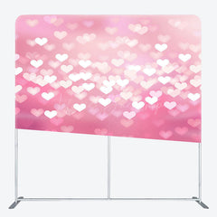 Lofaris Pink Bokeh Love Rain Wedding Pillow Case Backdrop